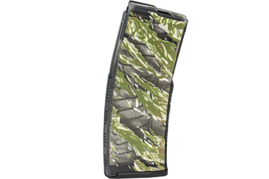 AMEND2 AR-15 5.56x45mm NATO/.223 Remington 30 Round Magazine, Red White Blue Tiger Stripe